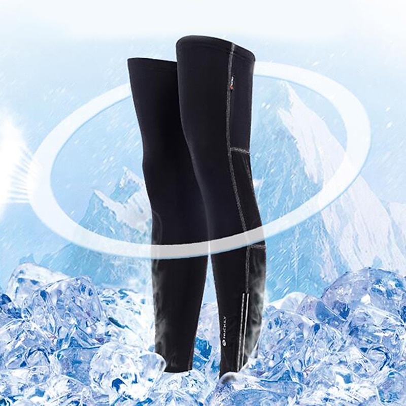 1 Pair Nuckily Leg Warmers / Knee Warmers Solid Color UPF 50 Reflective Lightweight Bike Black Nylon Elastane for Men's Women's Adults' Road Bike Mountain Bike MTB Fishing / Stretchy / UV Resistant