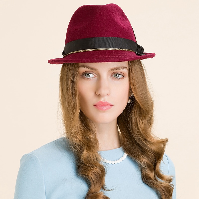 Wool / Feather Kentucky Derby Hat / Fascinators / Hats with 1 Wedding / Casual / Outdoor Headpiece3