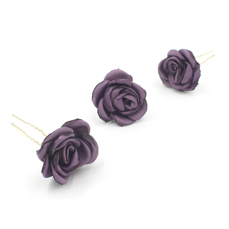 Fabric Headwear / Hair Pin with Floral 1pc Wedding / Special Occasion Headpiece3