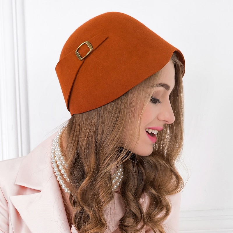 Wool / Alloy Hats with 1 Piece Special Occasion / Casual Headpiece2