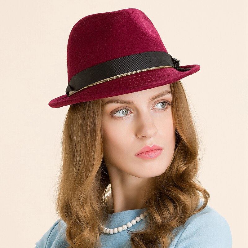 Wool / Feather Kentucky Derby Hat / Fascinators / Hats with 1 Wedding / Casual / Outdoor Headpiece2