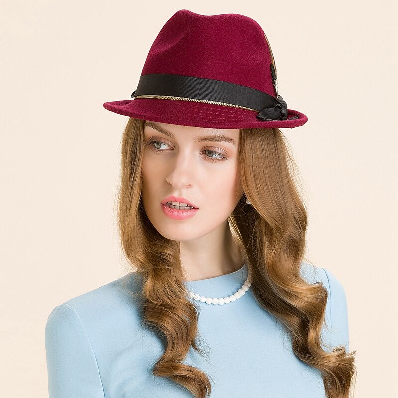 Wool / Feather Kentucky Derby Hat / Fascinators / Hats with 1 Wedding / Casual / Outdoor Headpiece4