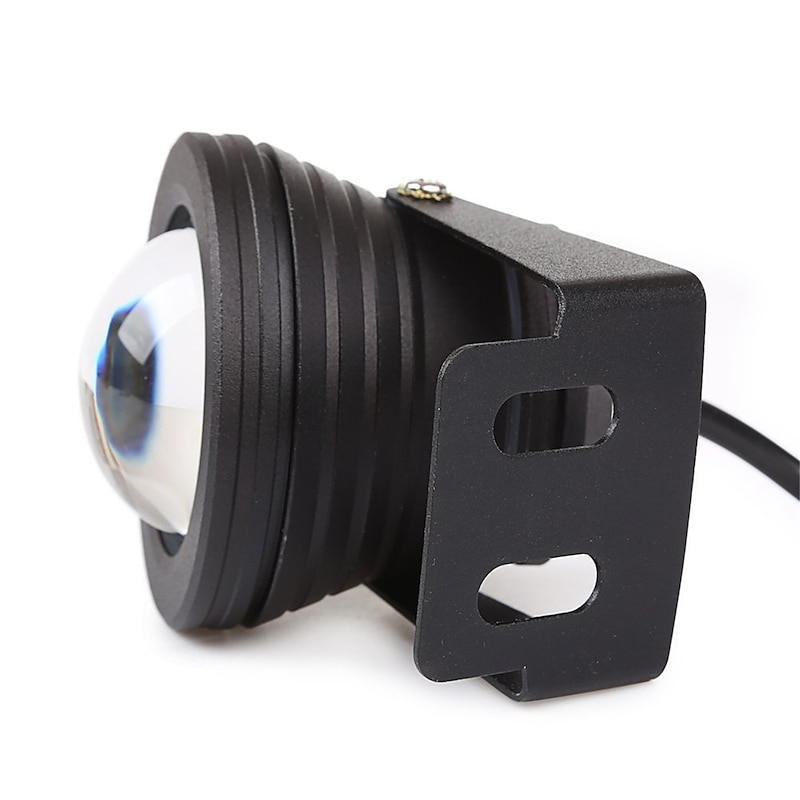 Outdoor 10W LED RGB LED Resistant Garden Landscape Fountain Pond Floodlight Outdoor Lights Lamp Bulb power adapter EU plug Memory Function Timing Setting(AC85-265V)3