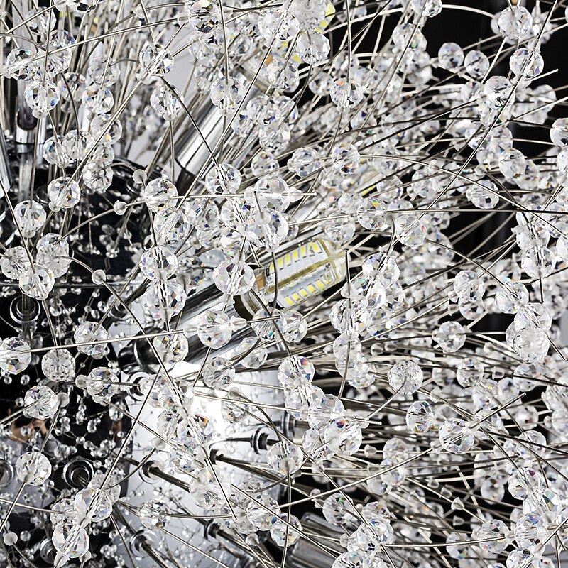 100 cm Unique Design Chandelier Metal Sputnik Chrome Modern 110-120V 220-240V3