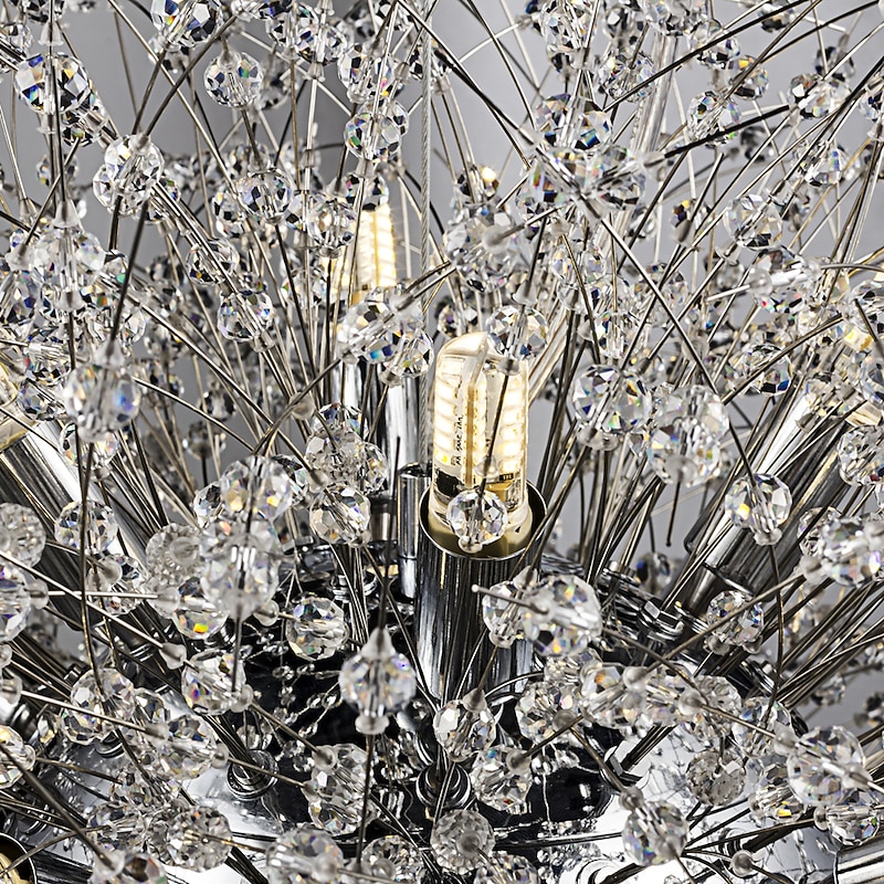 100 cm Unique Design Chandelier Metal Sputnik Chrome Modern 110-120V 220-240V4
