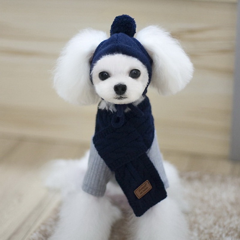 Dog Bandanas & Hats Dog Scarf Puppy Clothes Keep Warm Winter Warm Dog Clothing