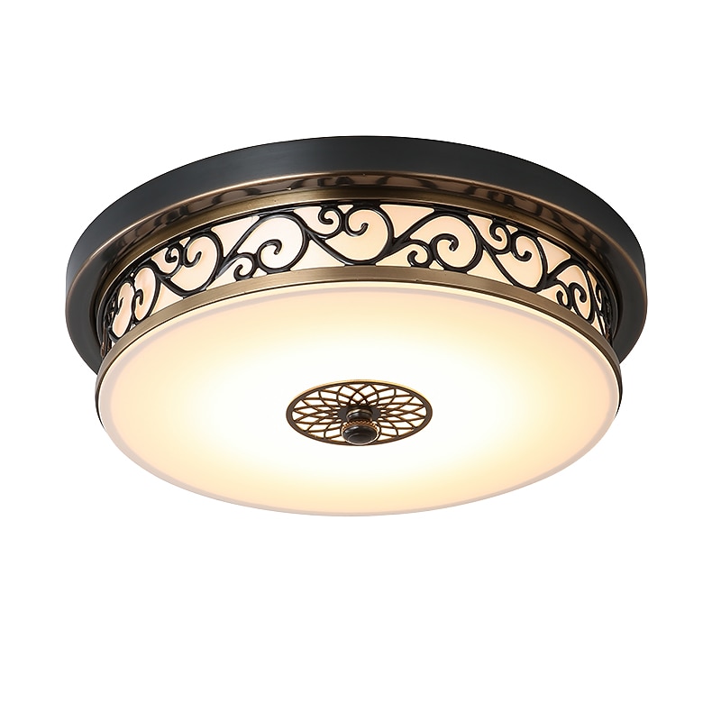 30 cm Ceiling Light LED Flush Mount Lights Metal Bronze Vintage Traditional / Classic Country 110-120V 220-240V2
