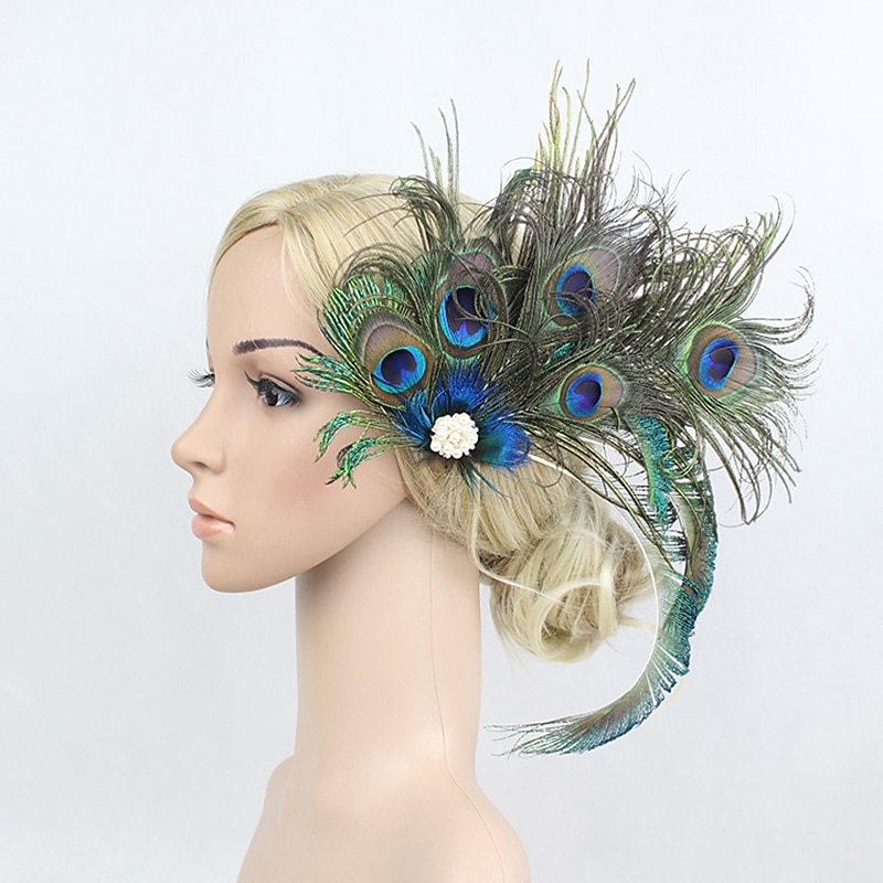 Fascinators Kentucky Derby Hat Flowers Headwear Hair Clip Rhinestone Feather Fall Wedding Melbourne Cup Cocktail Royal Astcot Vintage 1920s The Great