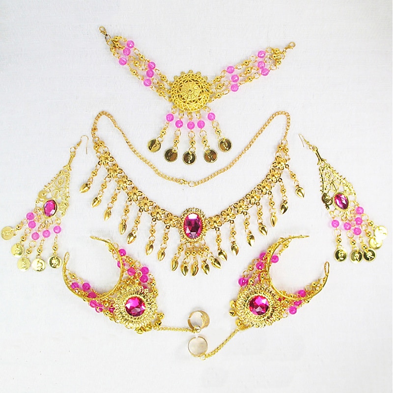 Belly Dance Headpieces Women's Performance Metal Necklace3