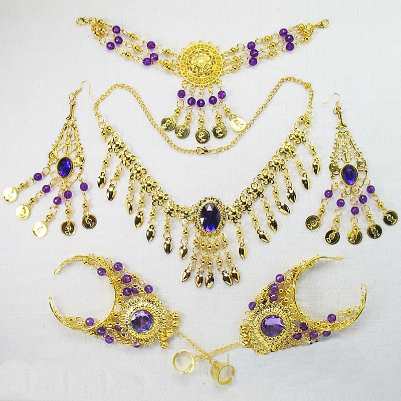 Belly Dance Headpieces Women's Performance Metal Necklace4