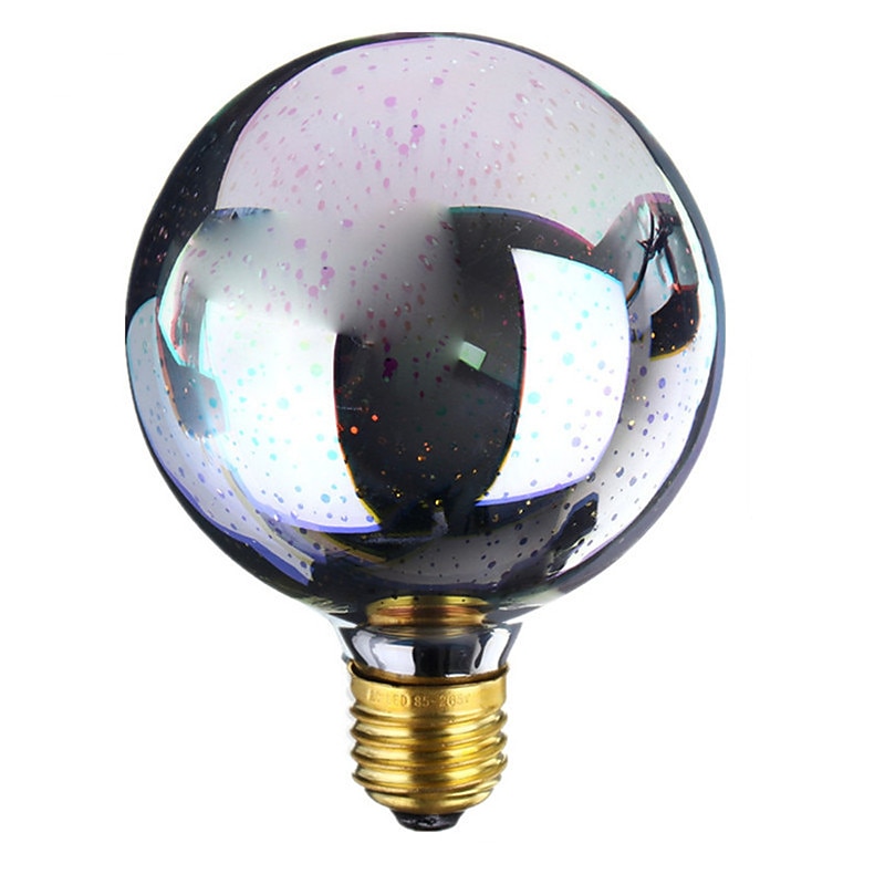 1pc 6 W LED Globe Bulbs LED Filament Bulbs 500 lm E26 / E27 G95 35 LED Beads Integrate LED Decorative Starry 3D Starburst Multi-colors 85-265 V / RoHS / CE Certified4