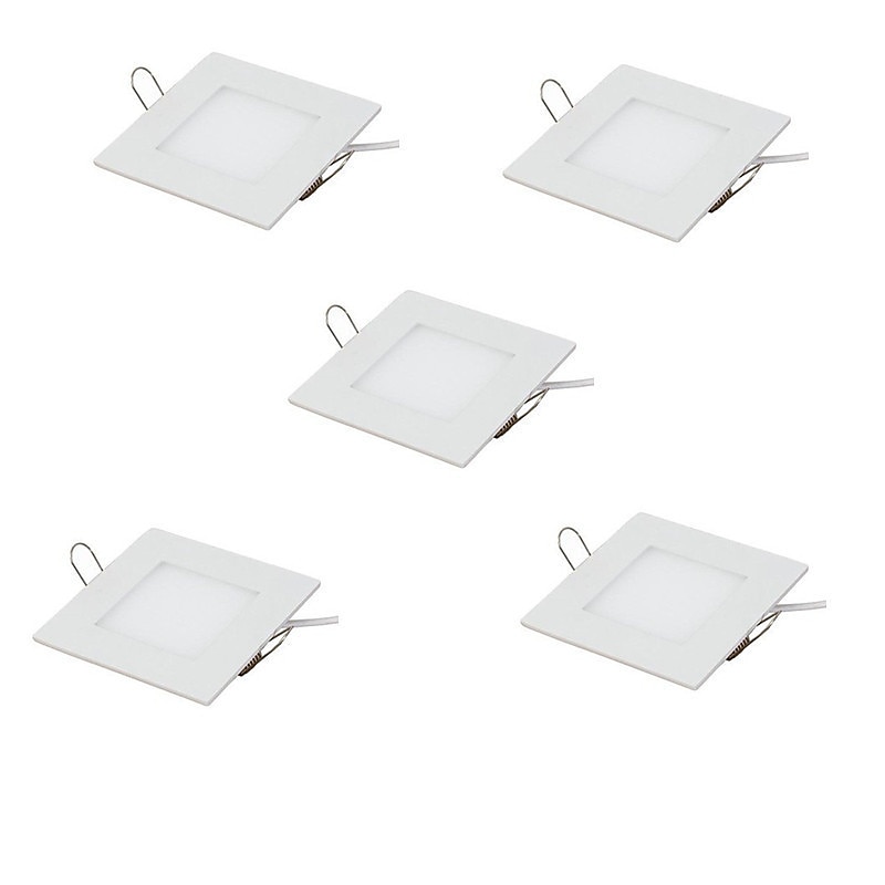 5pcs 3 W 15 LED Beads Easy Install Recessed LED Recessed Lights LED Panel Lights Warm White Cold White 85-265 V Commercial Home / Office Children's Room / RoHS / CE Certified