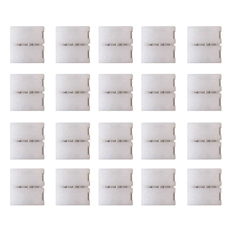 20pcs 4 pin DIY LED RGB Strip Light Connector Adapter 5050 LED 10mm