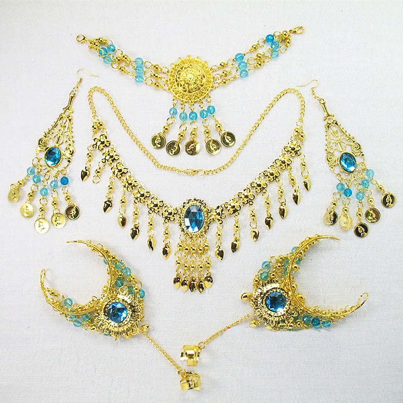 Belly Dance Headpieces Women's Performance Metal Necklace2