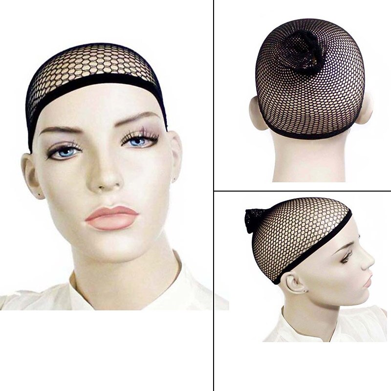 Wig Accessories Plastic Wig Caps Daily Classic Natural Black