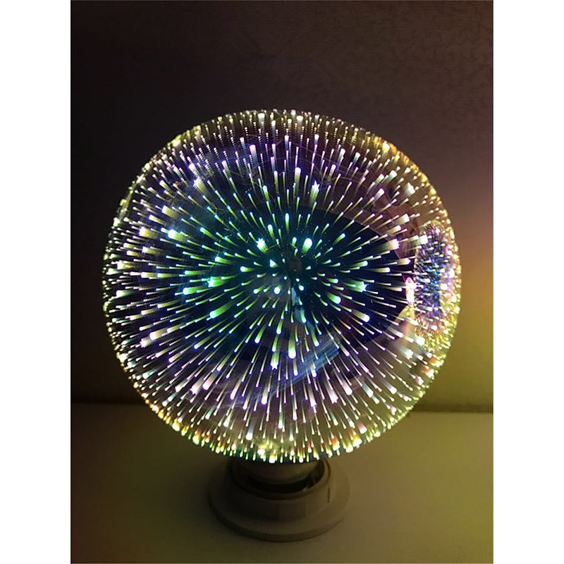 1pc 6 W LED Globe Bulbs LED Filament Bulbs 500 lm E26 / E27 G95 35 LED Beads Integrate LED Decorative Starry 3D Starburst Multi-colors 85-265 V / RoHS / CE Certified3