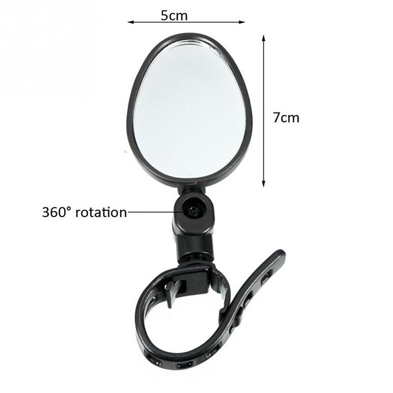 Rear View Mirror Handlebar Bike Rear View Mirror Adjustable 360°Rolling / Rotatable Universal Cycling Bicycle motorcycle Bike Plastics Black Road Bike Mountain Bike MTB Folding Bike4