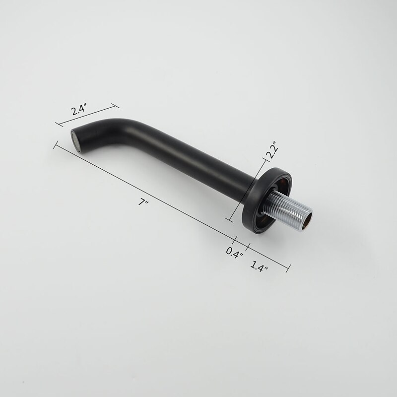 Wall Mounted Bathroom Sink Faucet,Bronze Retro  Black Oil-rubbed Bronze One Hole Bath Taps4