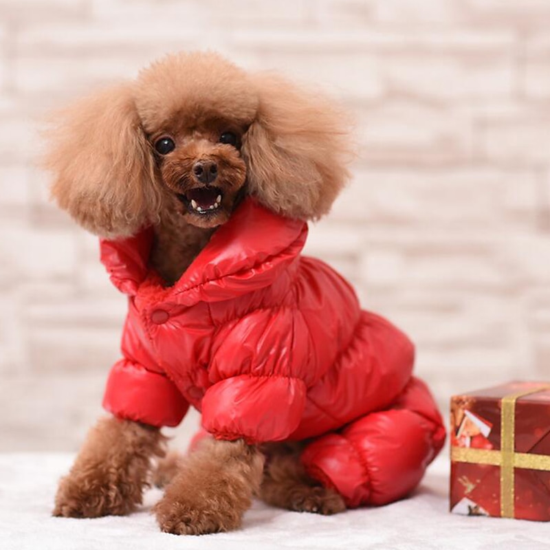 Dog Coat Jumpsuit Jacket Puppy Clothes Casual Daily Keep Warm Winter Warm Outdoor Dog Clothing3