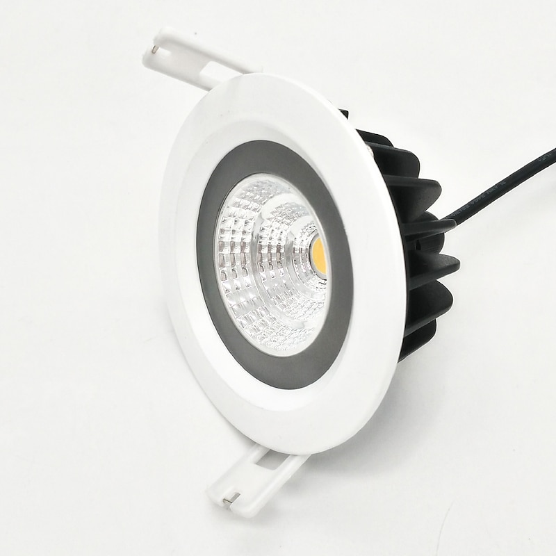 7W Waterproof Dimmable 600-650LM White Round COB LED ceiling light Semi outdoor Cold White/Warm White/ AC110V/AC220V/AC12V