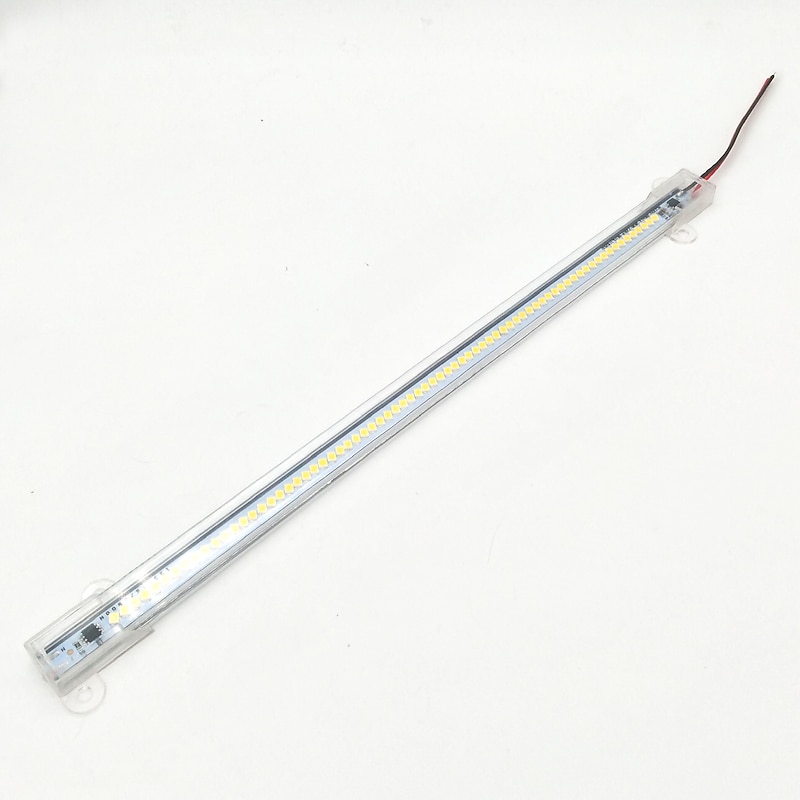 30CM Waterproof IP65 8W 72X 2835 8mm Rigid LED Light Bars Transparent PC tube AC220V