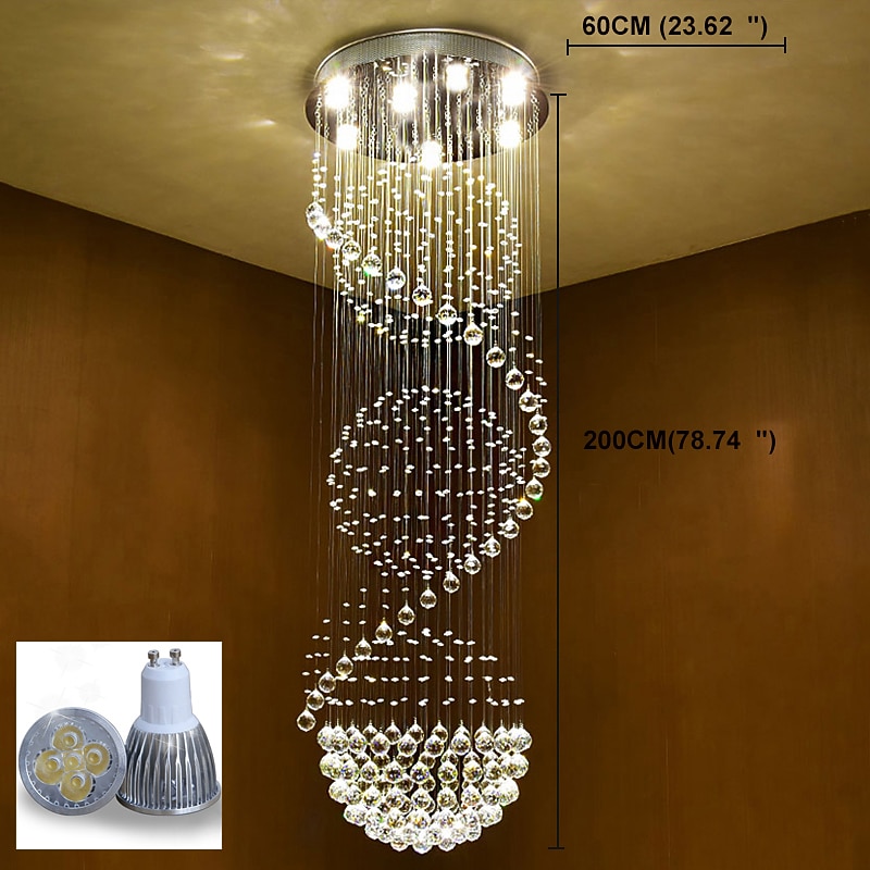60 cm Line Design Chandelier Metal Electroplated Modern 220-240V3