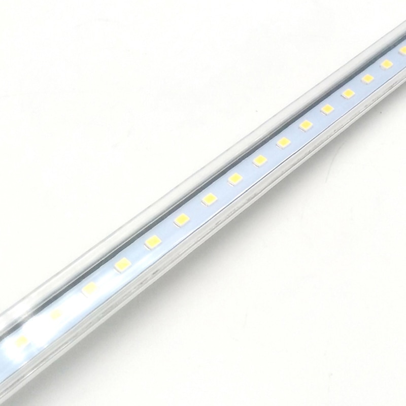 70CM Waterproof IP65 12W 72X 2835 Rigid LED Light Bars Transparent PC tube AC220V3