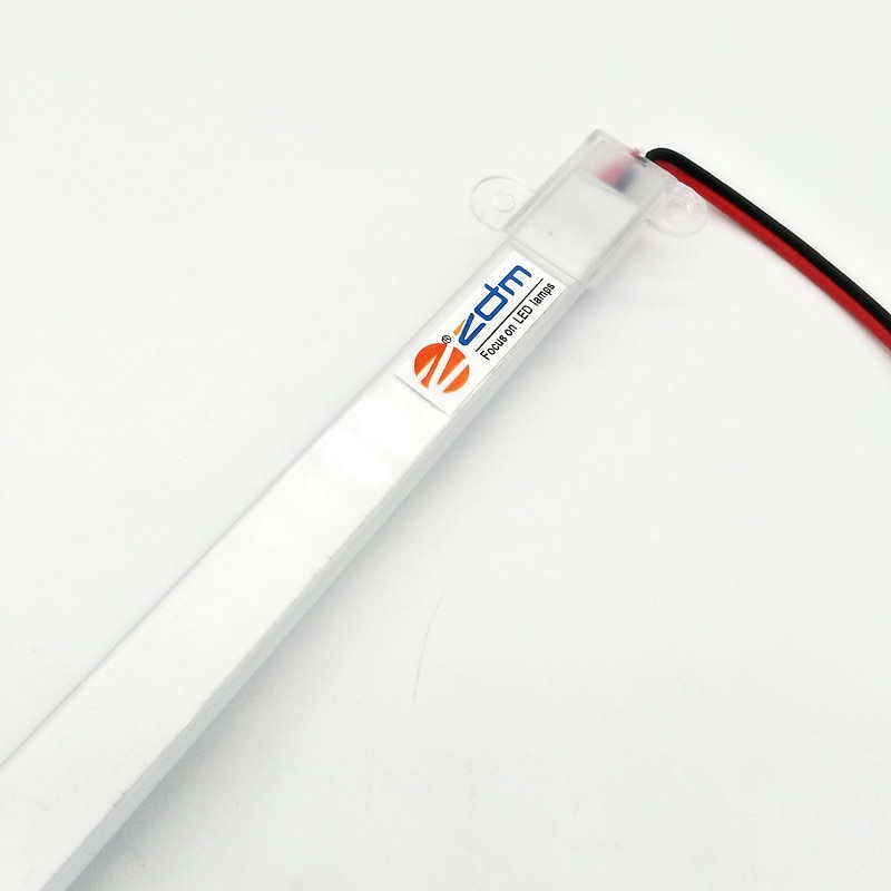 30CM Waterproof IP65 8W 72X 2835 8mm Rigid LED Light Bars Transparent PC tube AC220V3