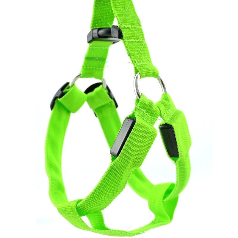 Dog Harness LED Lights Safety Solid Colored - Main Image