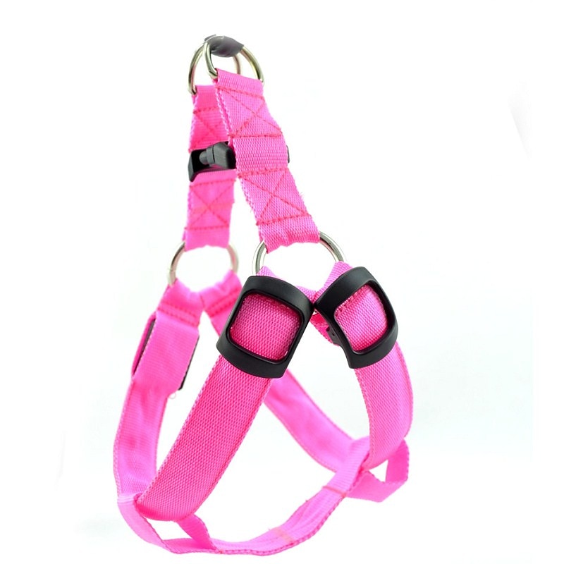 Dog Harness LED Lights Safety Solid Colored3