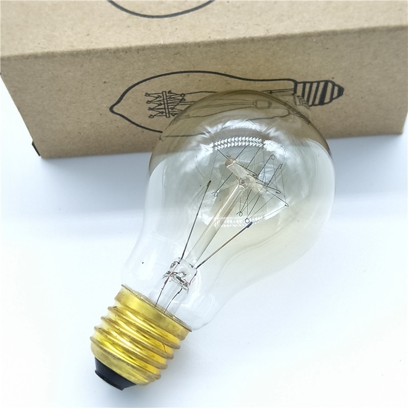 6pcs 60 W E26 / E27 A60(A19) Warm White 2200-2700 k Retro / Dimmable / Decorative Incandescent Vintage Edison Light Bulb 220-240 V2