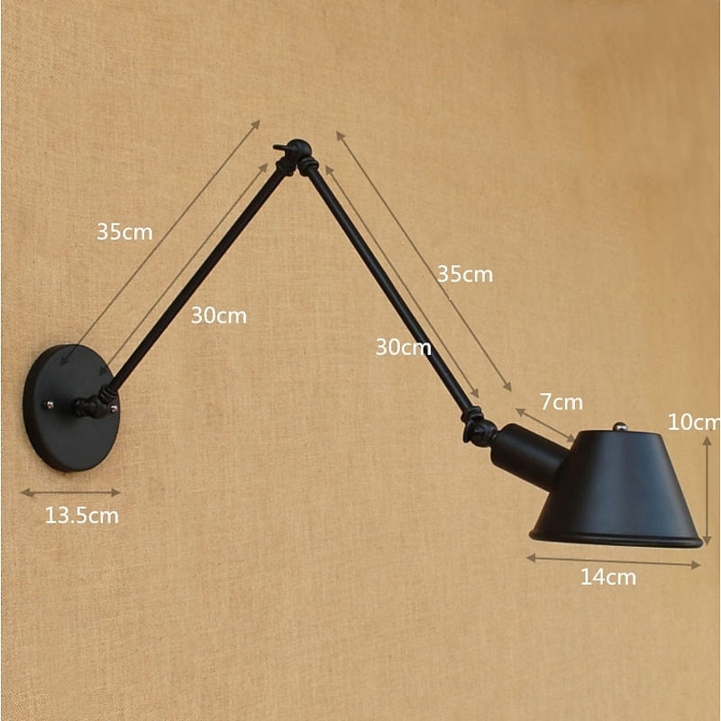 Country Retro / Decorative Swing Arm Lights Metal Wall Light Industrial 110-120V / 220-240V LED 6W / E26 / E274
