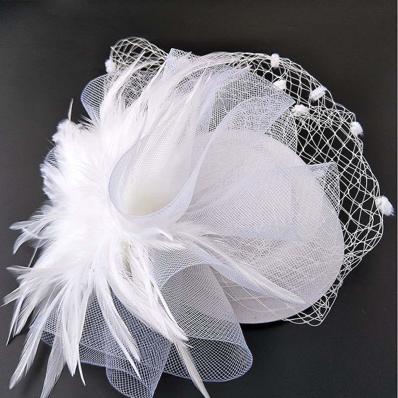 Fascinators Kentucky Derby Hat Headwear Net Pillbox Hat Wedding Special Occasion Horse Race Ladies Day Melbourne Cup With Floral Headpiece Headwear