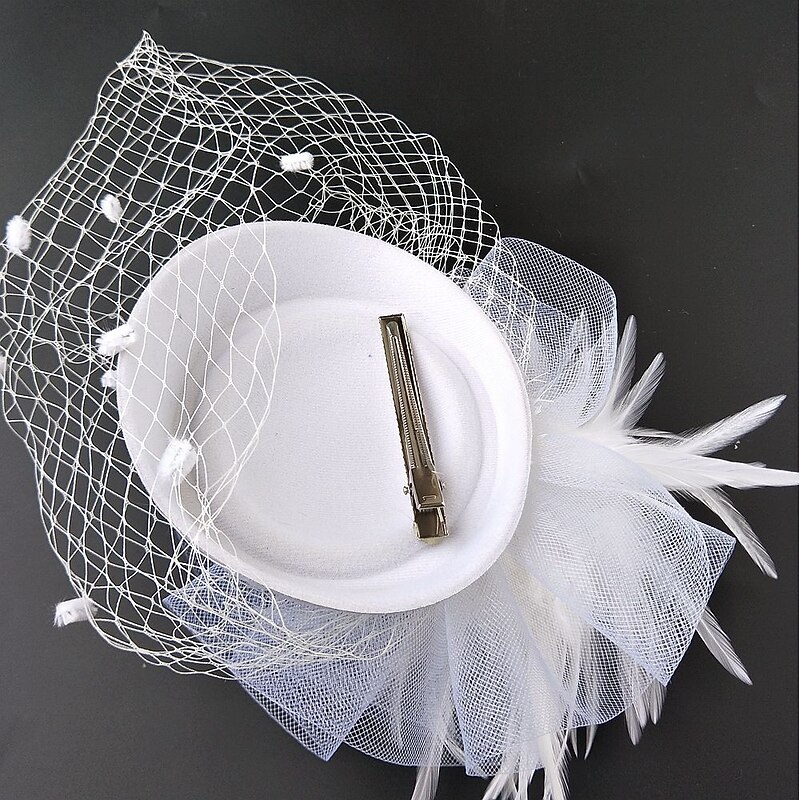 Fascinators Kentucky Derby Hat Headwear Net Pillbox Hat Wedding Special Occasion Horse Race Ladies Day Melbourne Cup With Floral Headpiece Headwear4