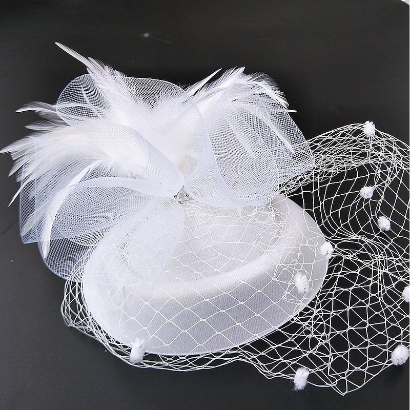 Fascinators Kentucky Derby Hat Headwear Net Pillbox Hat Wedding Special Occasion Horse Race Ladies Day Melbourne Cup With Floral Headpiece Headwear3