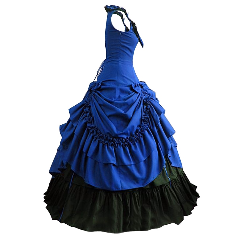 Dress Victorian Medieval 18th Century Ankle Length Long Length Dress Party Costume Masquerade Plus Size Normal Customized Patchwork Ball Gown Fancy Dress Women's Party Prom Carnival of Venice3