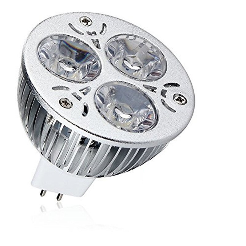 10pcs 9W LED Light Bulb Spotlight 900lm MR16 3 LED Beads LED Decorative Warm Cold White for Landscape Recessed Track Lighting AC12V 90W Halogen Equivalent3