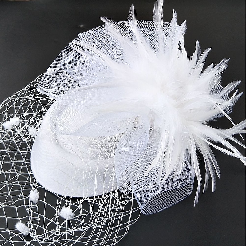 Fascinators Kentucky Derby Hat Headwear Net Pillbox Hat Wedding Special Occasion Horse Race Ladies Day Melbourne Cup With Floral Headpiece Headwear2