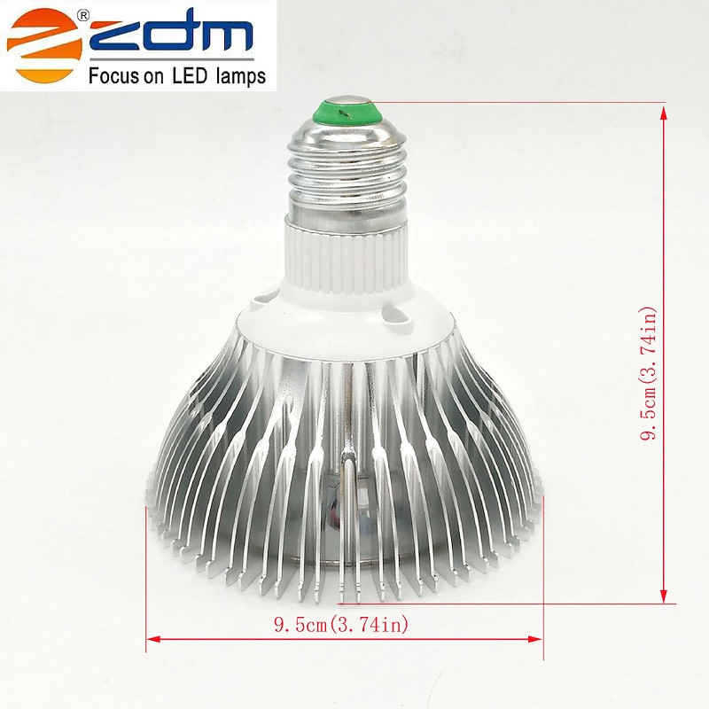 E26 / E27 7W 650-750lm  PAR30  LED Spotlight 7 LED Beads High Power LED White / Warm White 85-265V  High Thermal Conductivity Aluminum3