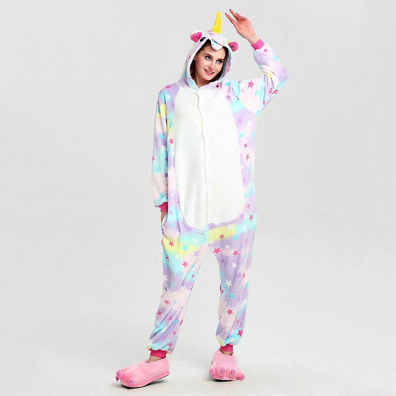 Adults' Embroidered Fashion Onesie Costume Carnival Costume Unicorn Flying Horse Onesie Pajamas Kigurumi Pajamas For Men and Women Christmas Carnival Children's Day Cartoon3