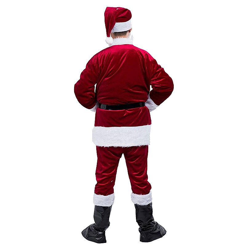 Santa Suit Santa Claus Christmas Party Supplies Santa Clothes Men's Christmas Cosplay Costume Christmas Easy Carnival Costume3