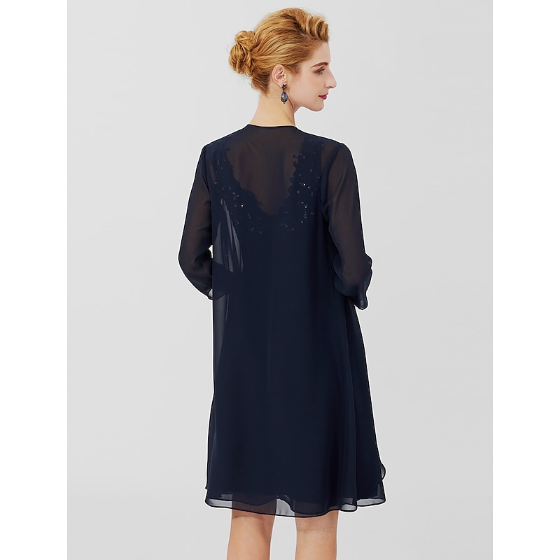 Women's Wrap Shrug Mother's Wraps Coats / Jackets Elegant Sun Protection 3/4 Length Sleeve Chiffon Wedding Guest Wraps With Pure Color For Formal Spring &  Fall dress to impress2