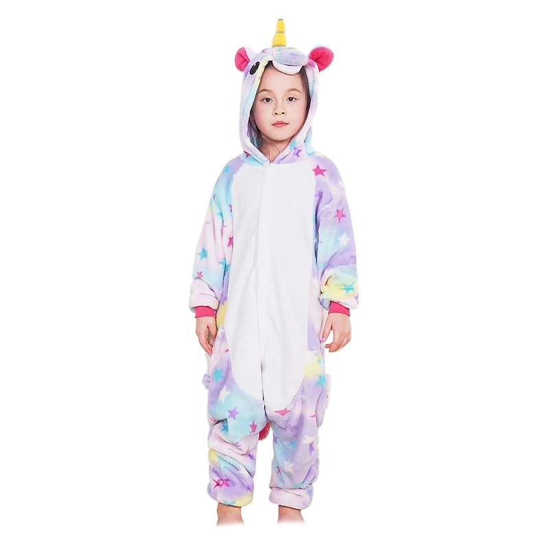 Kid's Print Embroidered Fashion Onesie Costume Carnival Costume Unicorn Flying Horse Onesie Pajamas Kigurumi Pajamas Funny Costume For Boys and Girls Christmas Carnival Children's Day Cartoon3