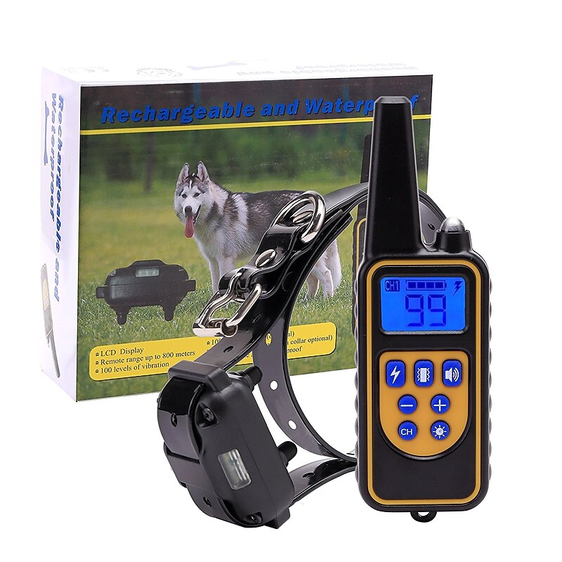 Dog Training Training Anti Bark Collar Shock Collar Dog Waterproof Anti Bark Rechargeable LCD Display Shock / Vibration Safety ABS Clickers Electronic Behaviour Aids Obedience Training For Pets2