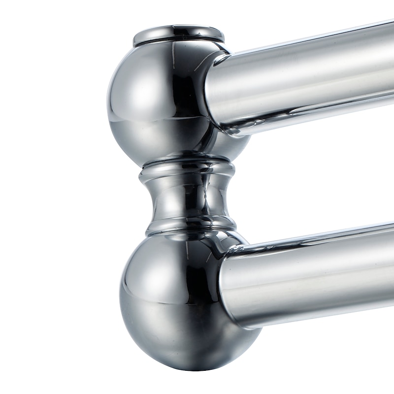 Kitchen faucet - Two Handles One Hole Chrome Pot Filler Wall Mounted Contemporary / Art Deco / Retro / Modern Kitchen Taps3