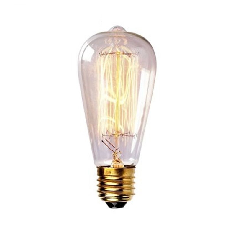 5pcs 40 W E26 / E27 ST58 Warm Yellow 2200-3000 k Dimmable Incandescent Vintage Edison Light Bulb 220-240 V4