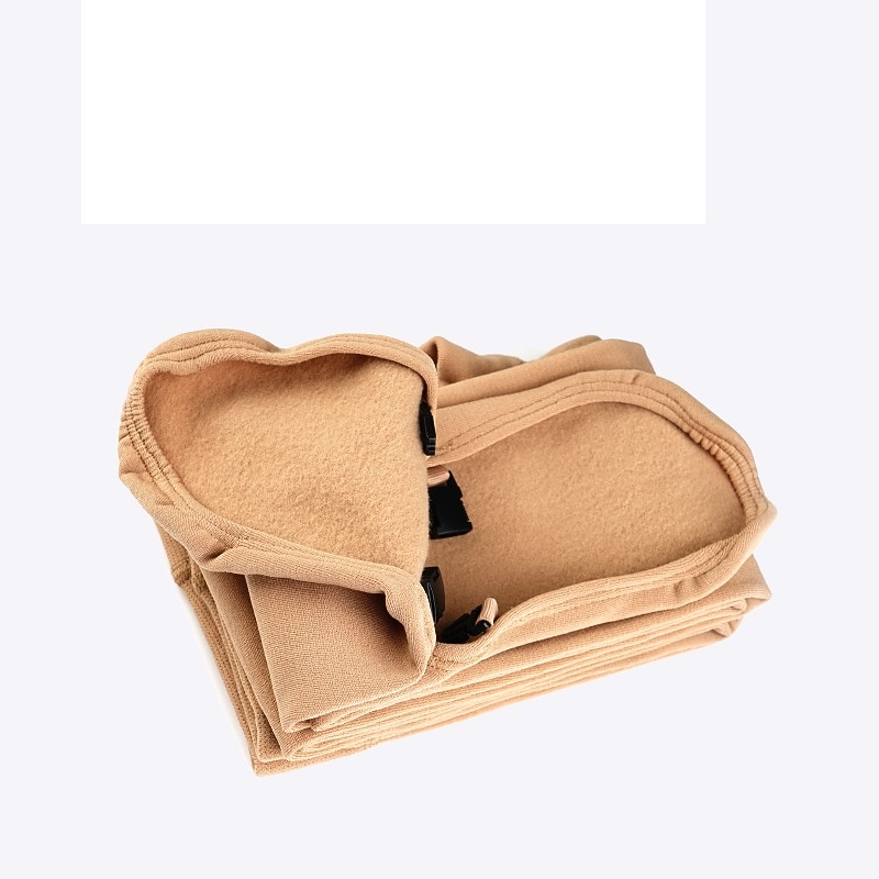 Over The Boot Figure Skating Tights Women's Girls' Ice Skating Leggings Outfits Khaki Fleece Spandex High Elasticity Competition Skating Wear Thermal Warm Handmade Figure Skating / Winter3