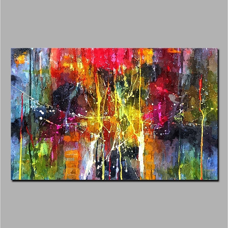 Oil Painting 100% Handmade Hand Painted Wall Art On Canvas Horizontal Abstract Modern Colorful Home Decoration Decor Rolled Canvas No Frame Unstretched3