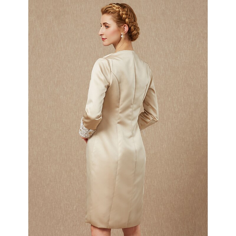 Long Sleeve Coats / Jackets Lace / Satin Wedding / Party / Evening Women's Wrap With Lace / Appliques / Button2