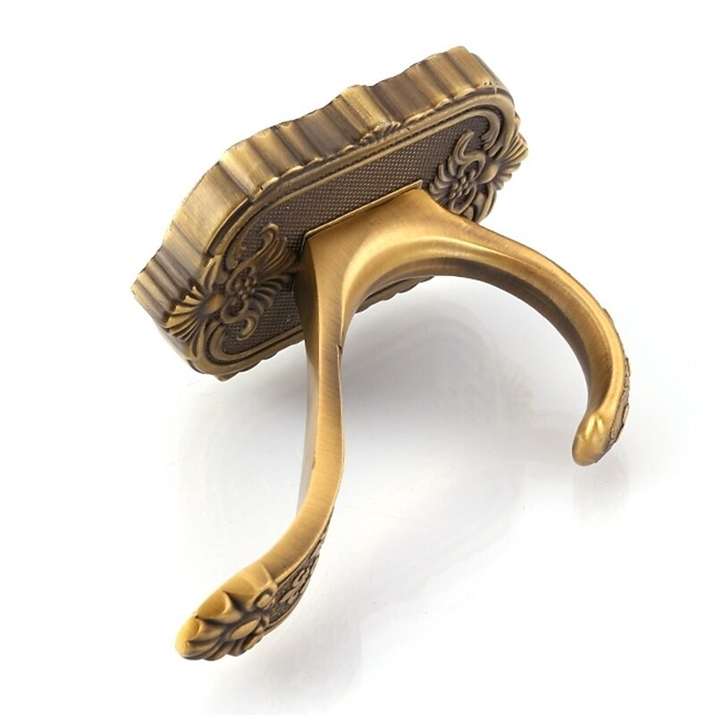 Antique Brass Towel Hook Multifunction Bathroom Robe Hooks Wall Mounted 1pc2